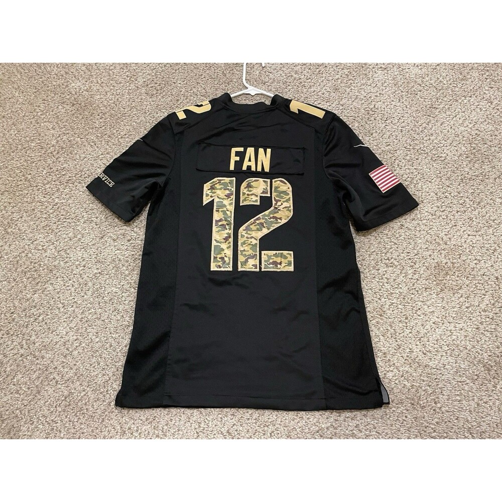 Nike On Field NFL Seattle Seahawks 12th Man Fan Jersey Men’s S Salute to Service - Picture 2 of 6